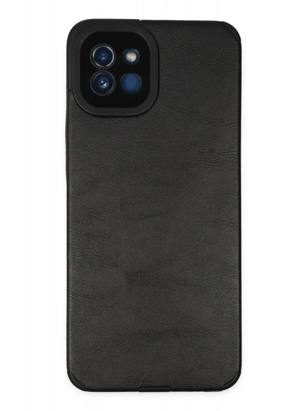 Newface Samsung Galaxy A03 Kılıf Loop Deri Silikon - Siyah