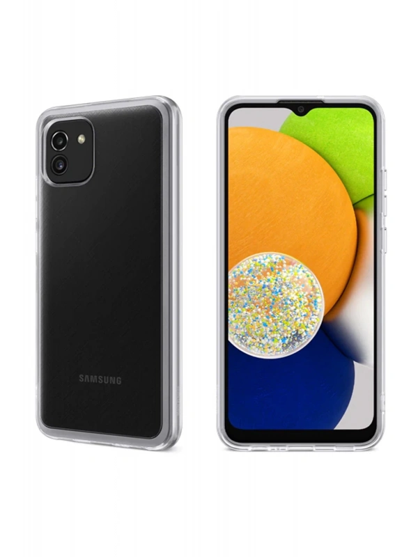 Newface Samsung Galaxy A03 Kılıf Lüx Şeffaf Silikon