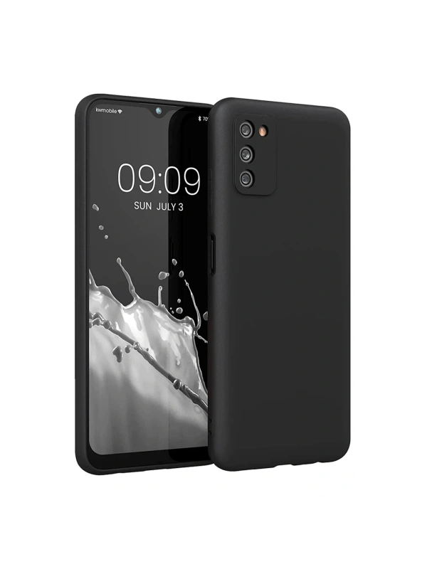 Newface Samsung Galaxy A03S Kılıf First Silikon - Siyah