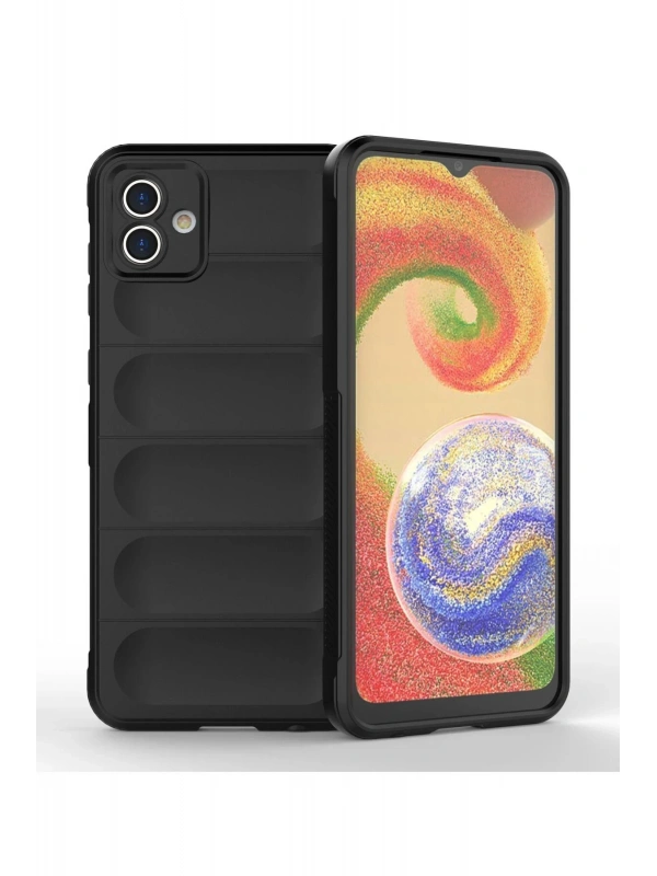 Newface Samsung Galaxy A04 Kılıf Optimum Silikon - Siyah