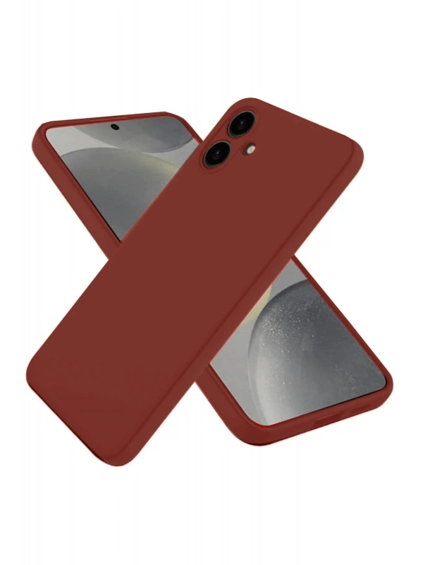 Newface Samsung Galaxy A06 Kılıf First Silikon - Bordo