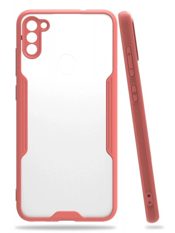 Newface Samsung Galaxy A11 Kılıf Platin Silikon - Pembe