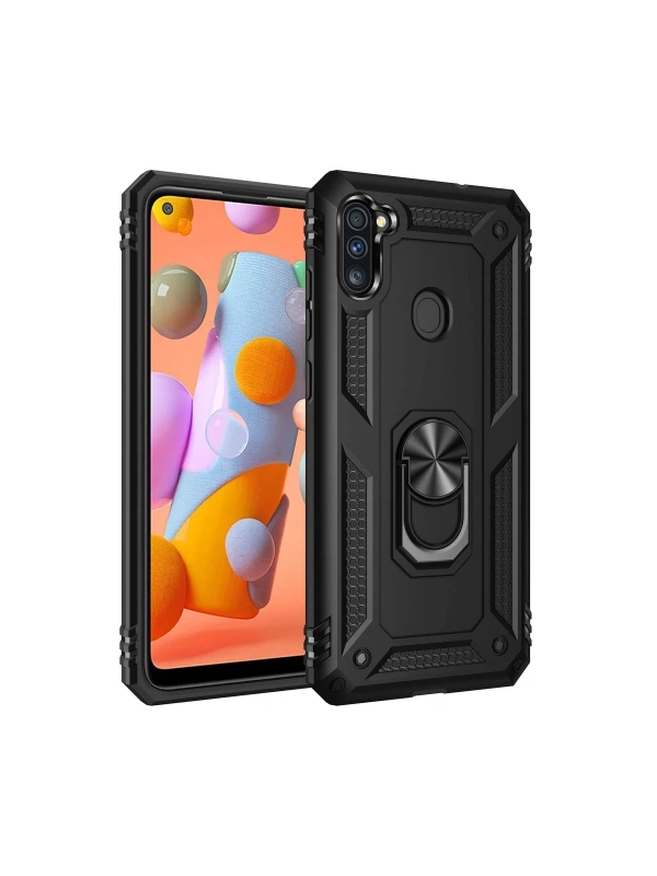 KILIFINI SEÇ - Samsung Galaxy A11 Kılıf Sofya Yüzüklü Silikon Kapak