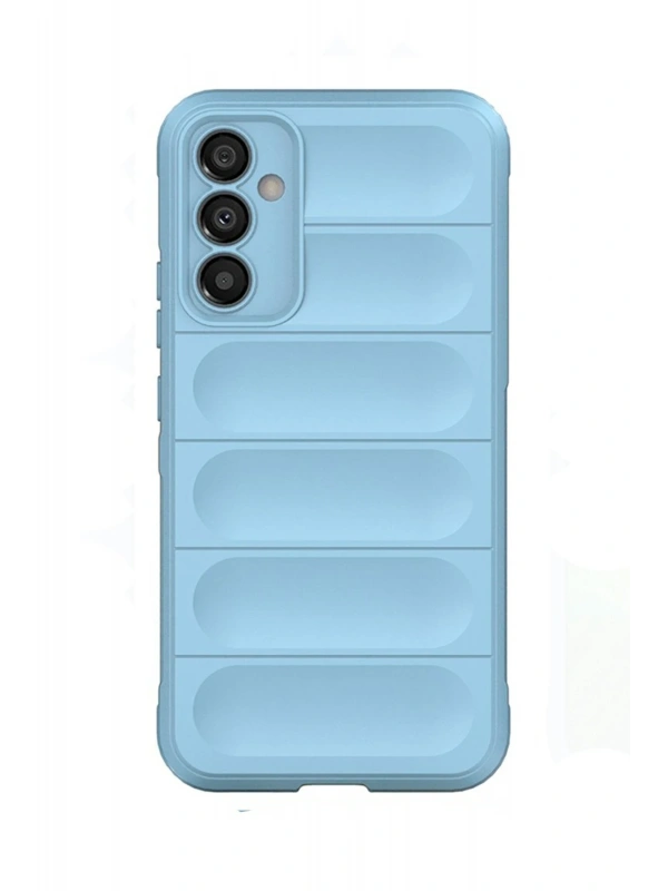 Newface Samsung Galaxy A15 4G Kılıf Optimum Silikon - Sky Blue