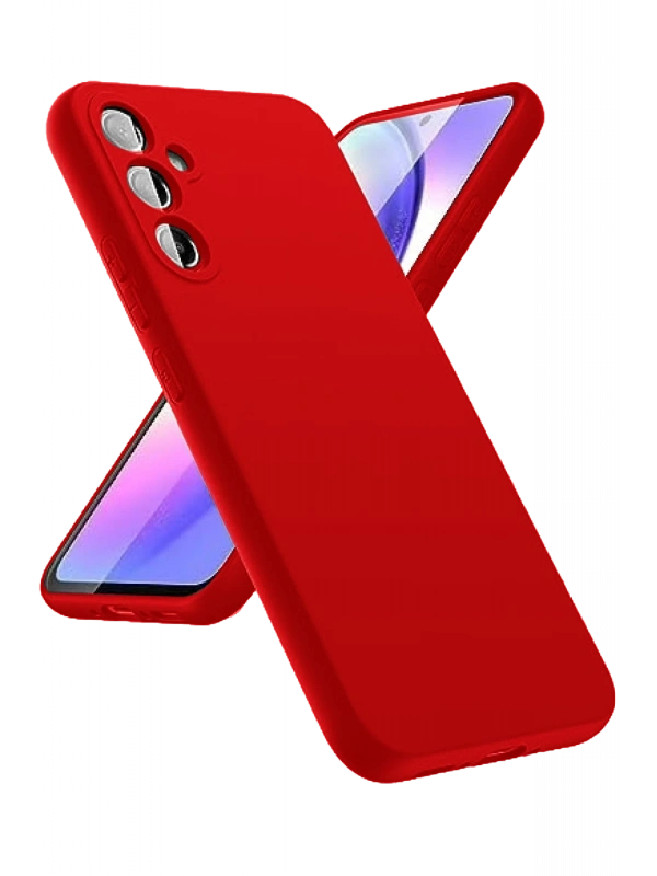 Newface Samsung Galaxy A24 4G Kılıf First Silikon - Kırmızı