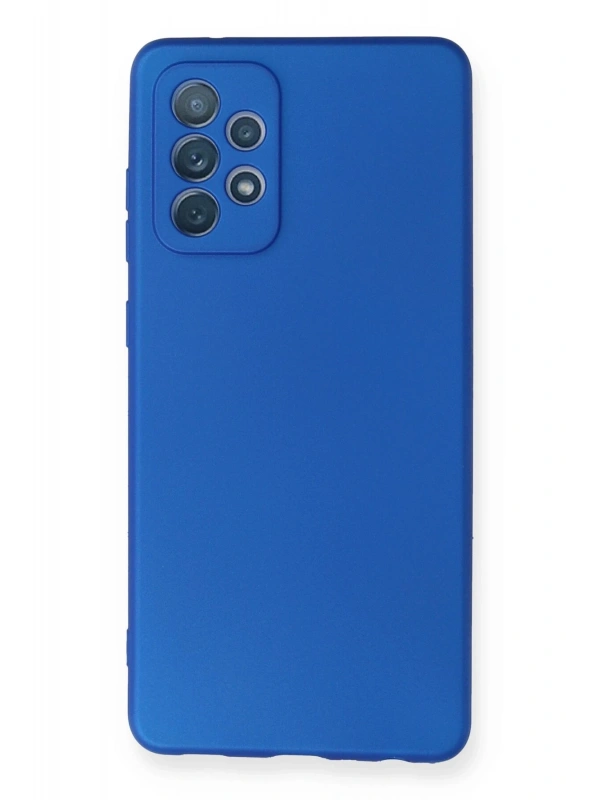 Newface Samsung Galaxy A72 Kılıf First Silikon - Mavi