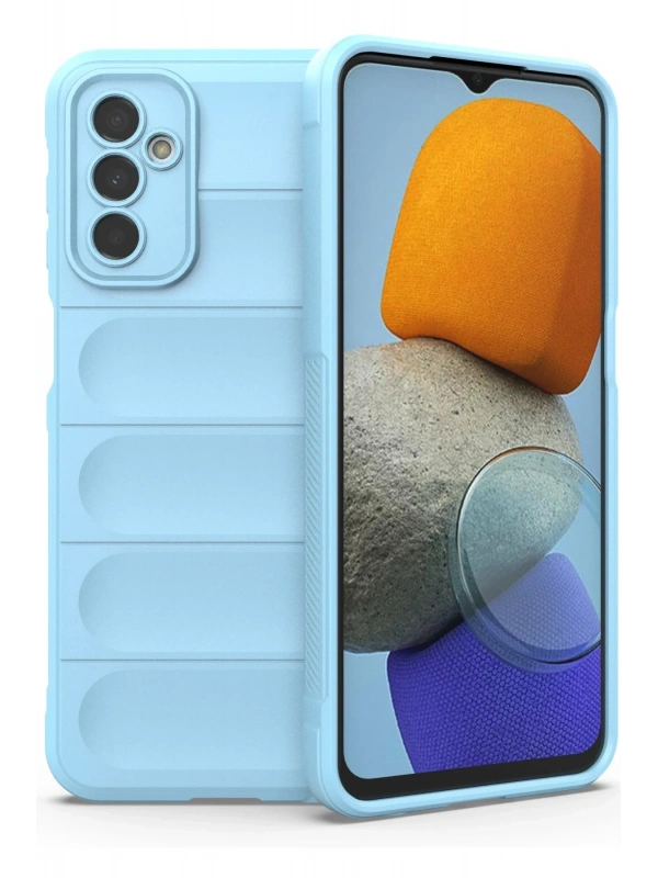 Newface Samsung Galaxy M23 Kılıf Optimum Silikon - Sky Blue