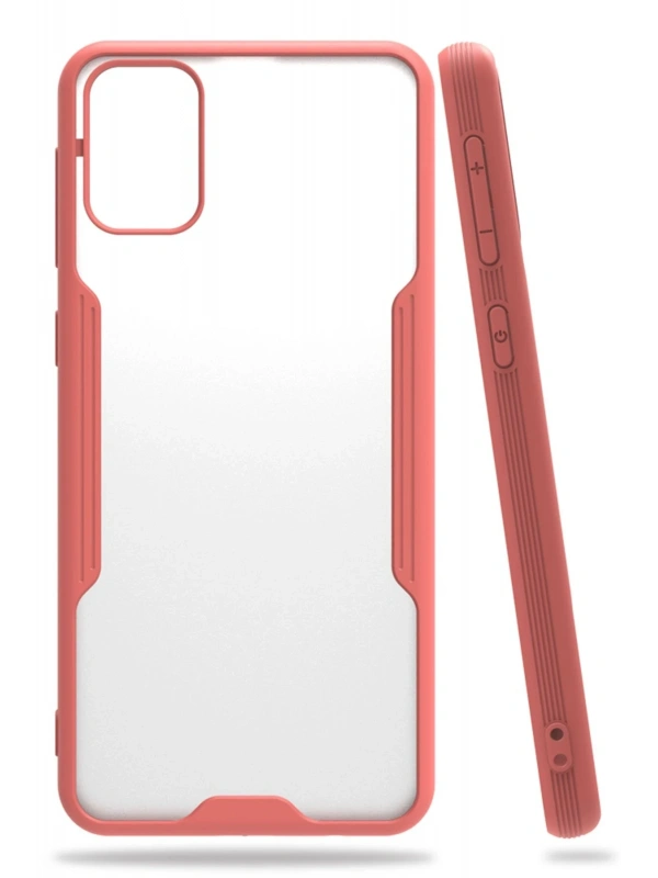 Newface Samsung Galaxy M31 Kılıf Platin Silikon - Pembe