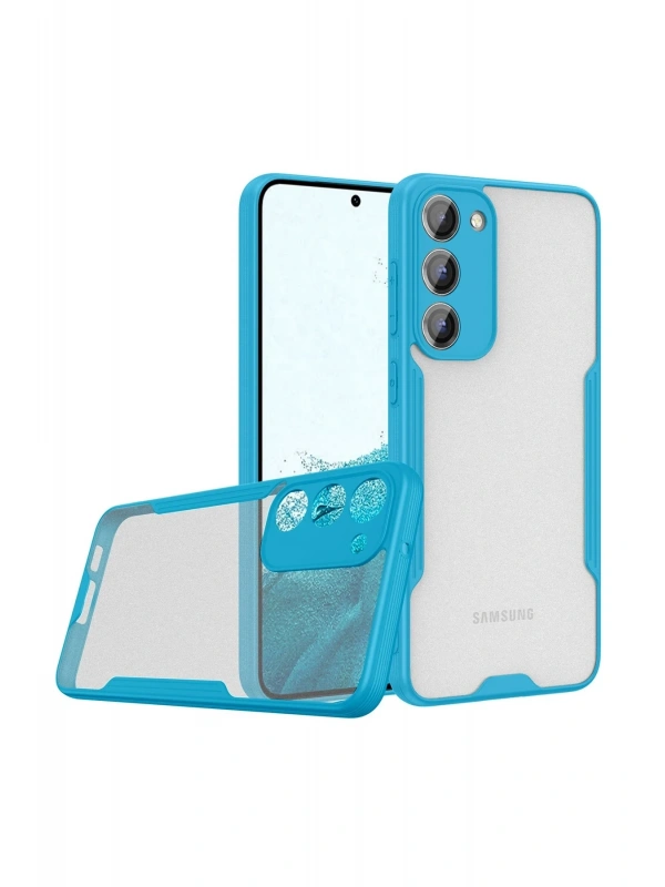 Newface Samsung Galaxy S23 Plus Kılıf Platin Silikon - Mavi