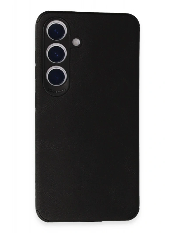Newface Samsung Galaxy S24 Kılıf Loop Deri Silikon - Siyah