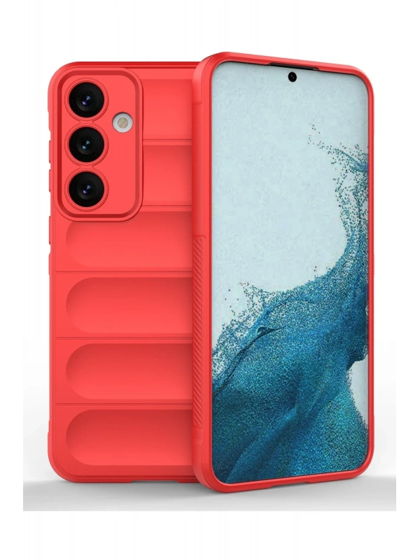 Newface Samsung Galaxy S24 Kılıf Optimum Silikon - Kırmızı