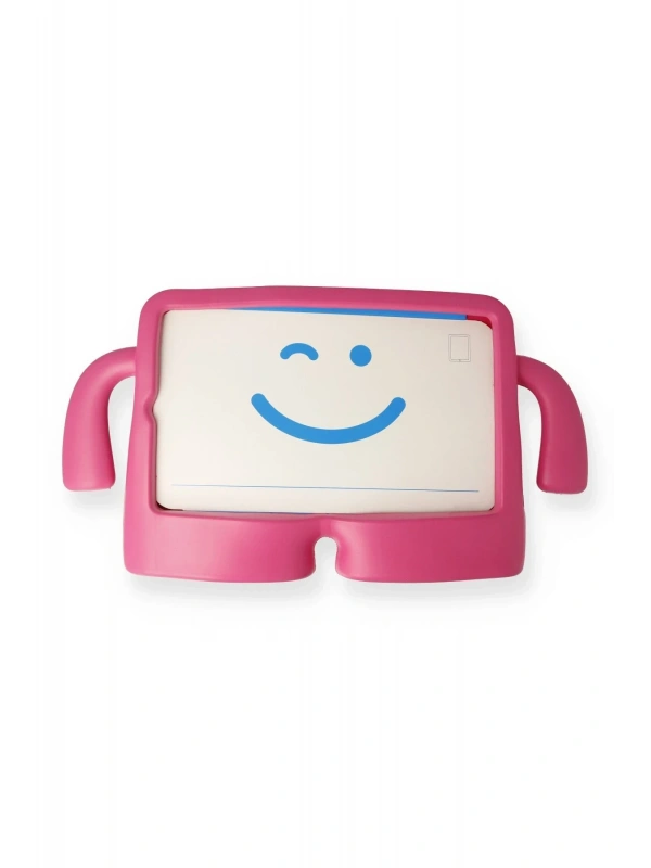 Newface Samsung Galaxy Tab A9 Plus Kılıf Karakter Tablet Silikon - Pembe