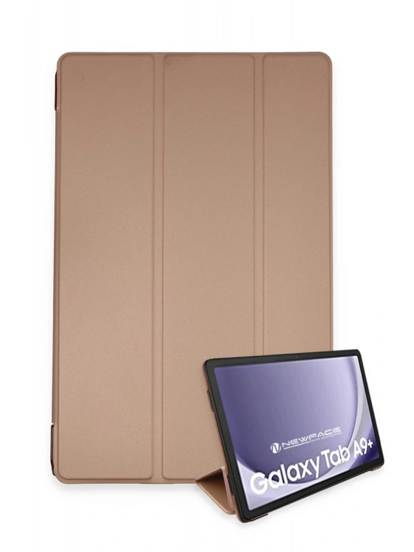 Newface Samsung Galaxy Tab A9 Plus Kılıf Tablet Smart Kılıf - Rose Gold