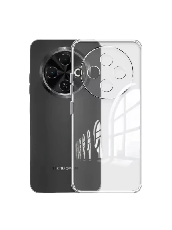 Newface Tecno Spark 30C Kılıf Lüx Şeffaf Silikon