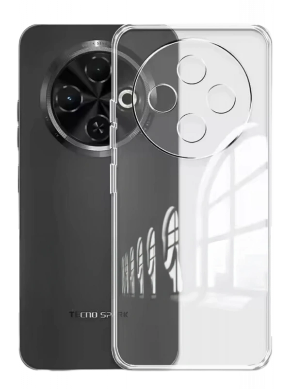 Newface Tecno Spark 30C Kılıf Lüx Şeffaf Silikon
