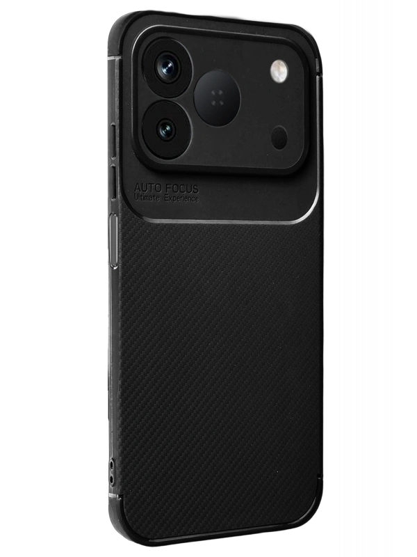 Newface Tecno Spark 50 4G Auto Focus Karbon Kapak - Siyah