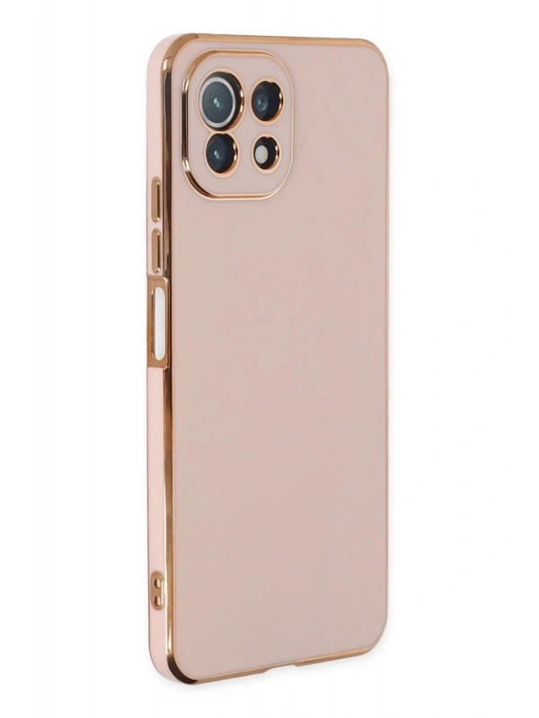 Newface Xiaomi Mİ 11 Lite Kılıf Volet Silikon - Pembe