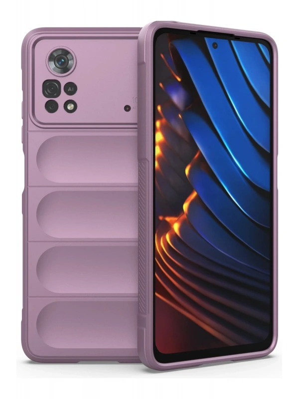 Newface Xiaomi Poco X4 Pro 5G Kılıf Optimum Silikon - Mor