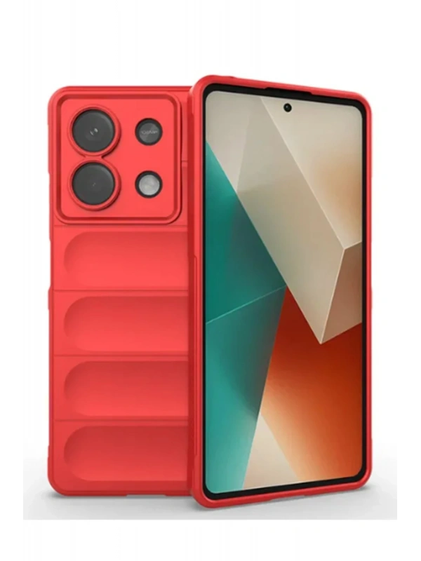 Newface Xiaomi Poco X6 Kılıf Optimum Silikon - Kırmızı