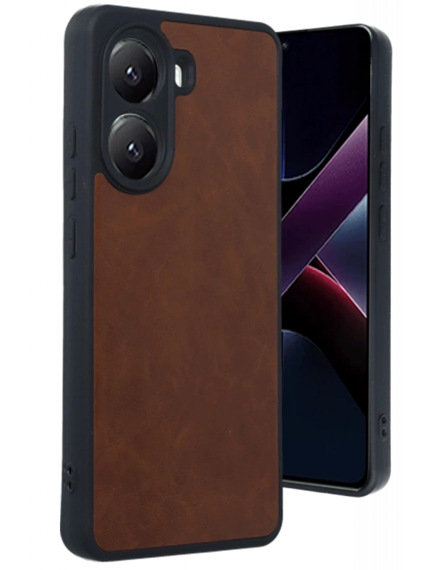 Newface Xiaomi Poco X7 Pro Kılıf Aras Deri Kapak - Taba