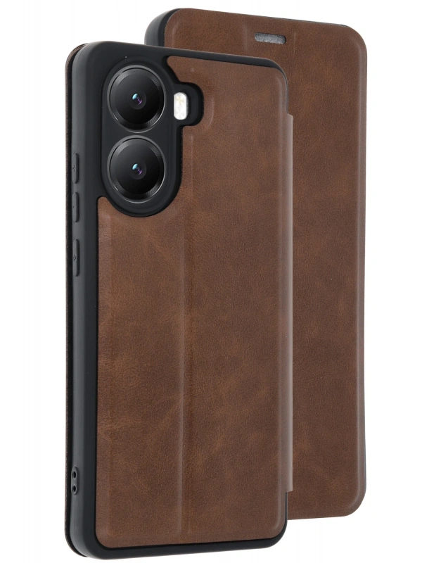 Newface Xiaomi Poco X7 Pro Kılıf Flip Cover - Taba