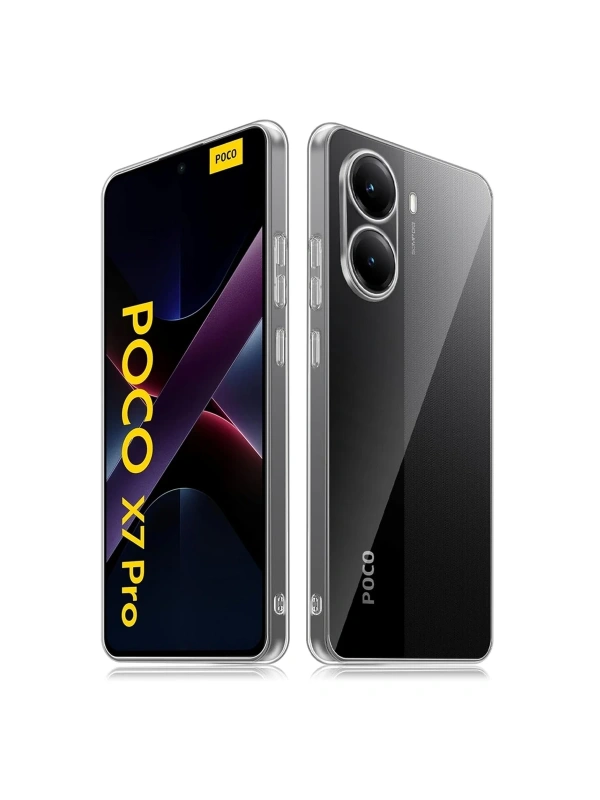 Newface Xiaomi Poco X7 Pro Kılıf Lüx Şeffaf Silikon