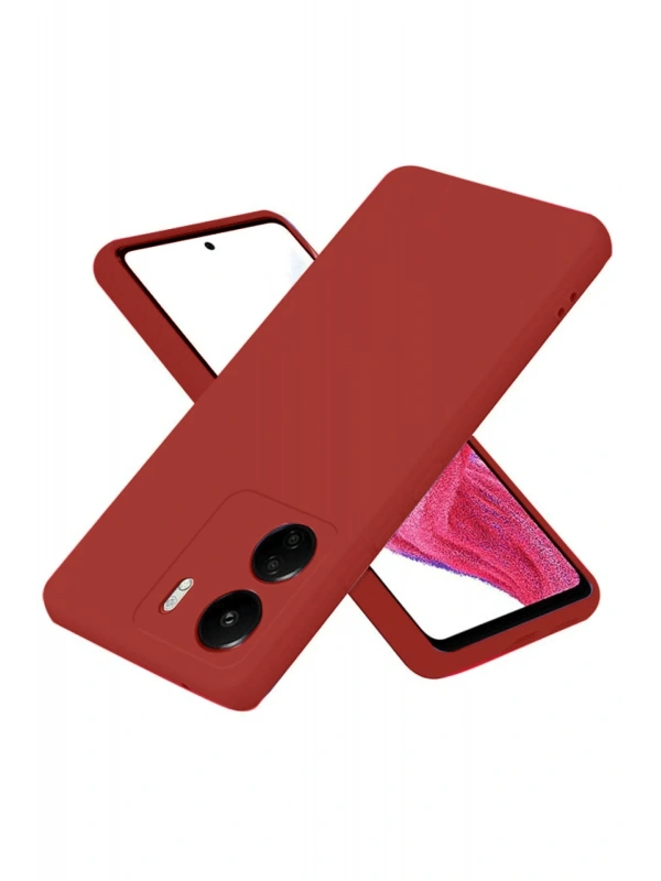 Newface Xiaomi Redmi 13C Kılıf First Silikon - Bordo