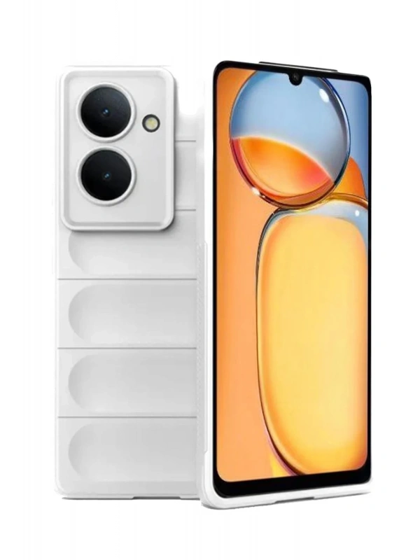Newface Xiaomi Redmi 13C Kılıf Optimum Silikon - Krem