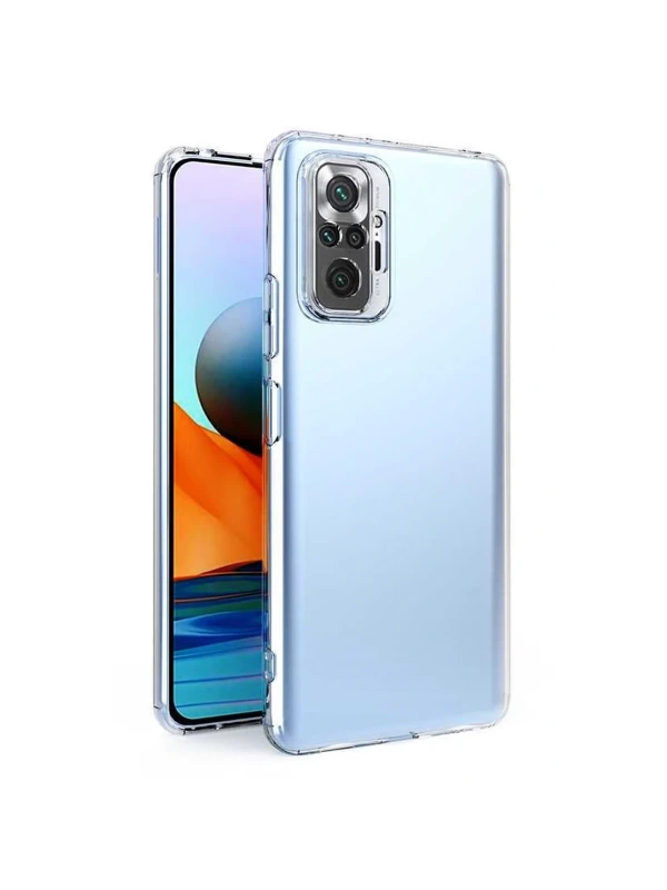 Newface Xiaomi Redmi Note 10 5G Kılıf Lüx Şeffaf Silikon