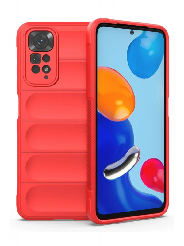 Newface Xiaomi Redmi Note 11 Kılıf Optimum Silikon - Kırmızı