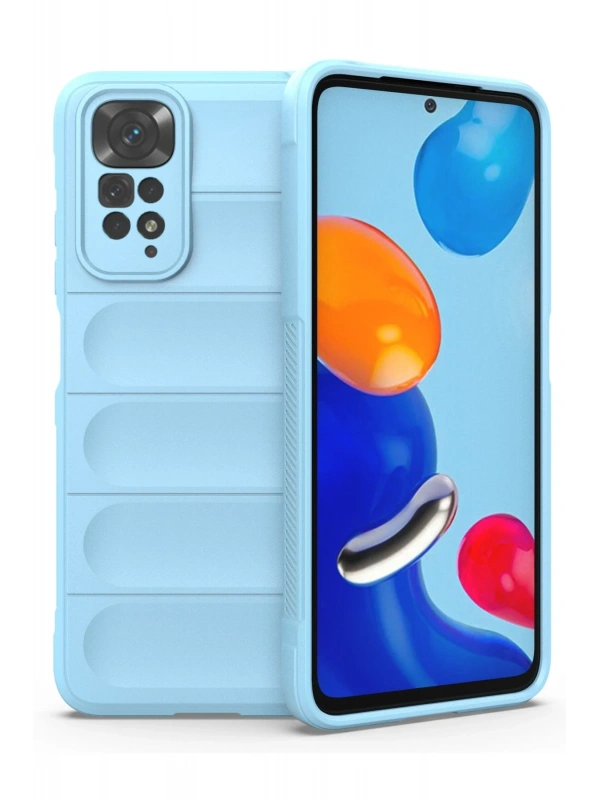 Newface Xiaomi Redmi Note 11 Kılıf Optimum Silikon - Sky Blue