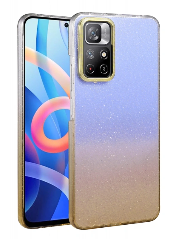 Newface Xiaomi Redmi Note 11 Pro Glossy Kapak - Çöl Titanyum