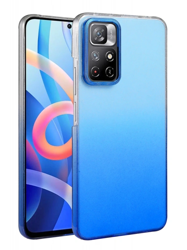 Newface Xiaomi Redmi Note 11 Pro Glossy Kapak - Mavi