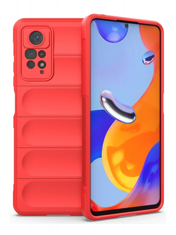 Newface Xiaomi Redmi Note 11 Pro Kılıf Optimum Silikon - Kırmızı