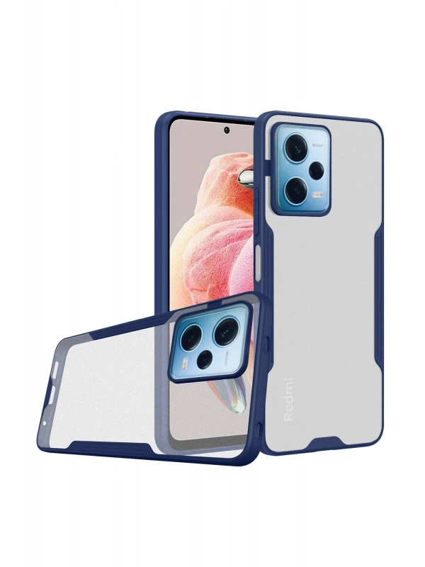 Newface Xiaomi Redmi Note 12 5G Kılıf Platin Silikon - Lacivert