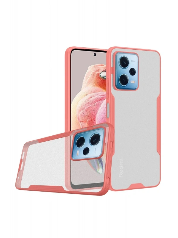 Newface Xiaomi Redmi Note 12 5G Kılıf Platin Silikon - Pembe