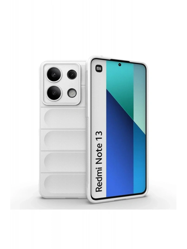 Newface Xiaomi Redmi Note 13 4G Kılıf Optimum Silikon - Krem