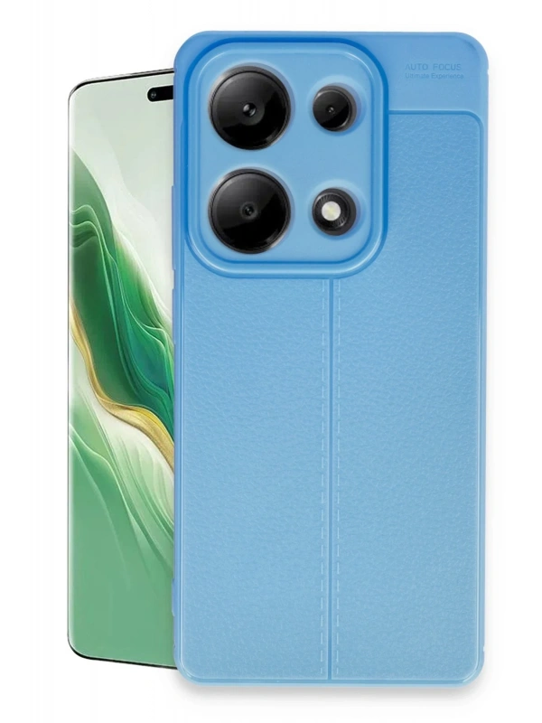 Newface Xiaomi Redmi Note 13 Pro 4G Kılıf Auto Focus Kapak - Mavi