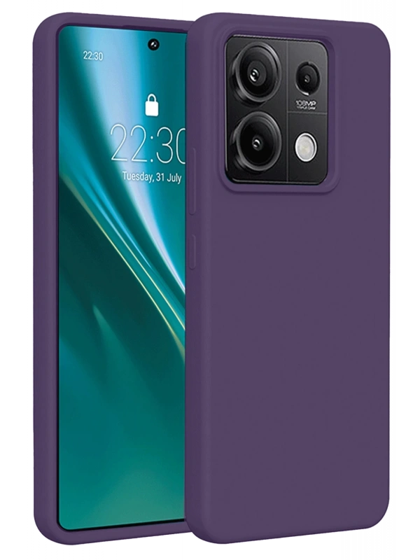 Newface Xiaomi Redmi Note 13 Pro 4G Kılıf First Silikon - Mor