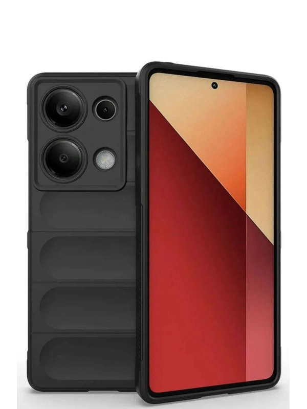 Newface Xiaomi Redmi Note 13 Pro 4G Kılıf Optimum Silikon - Siyah