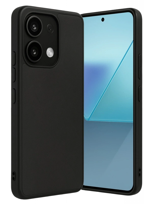 Newface Xiaomi Redmi Note 13 Pro 5G Kılıf Aras Deri Kapak - Siyah