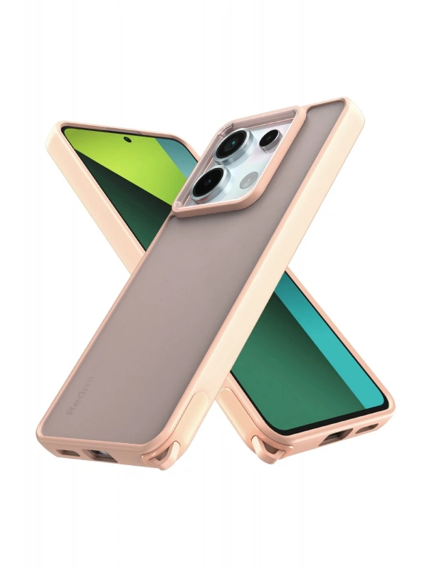 Newface Xiaomi Redmi Note 13 Pro 5G Kılıf Elegant Kapak - Pudra