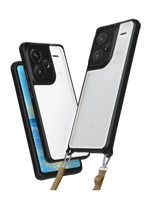 Newface Xiaomi Redmi Note 13 Pro Plus Kılıf Penta Silikon Kılıf - Siyah