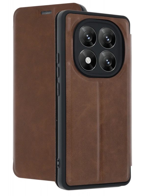 Newface Xiaomi Redmi Note 14 Pro 5G Kılıf Flip Cover - Taba