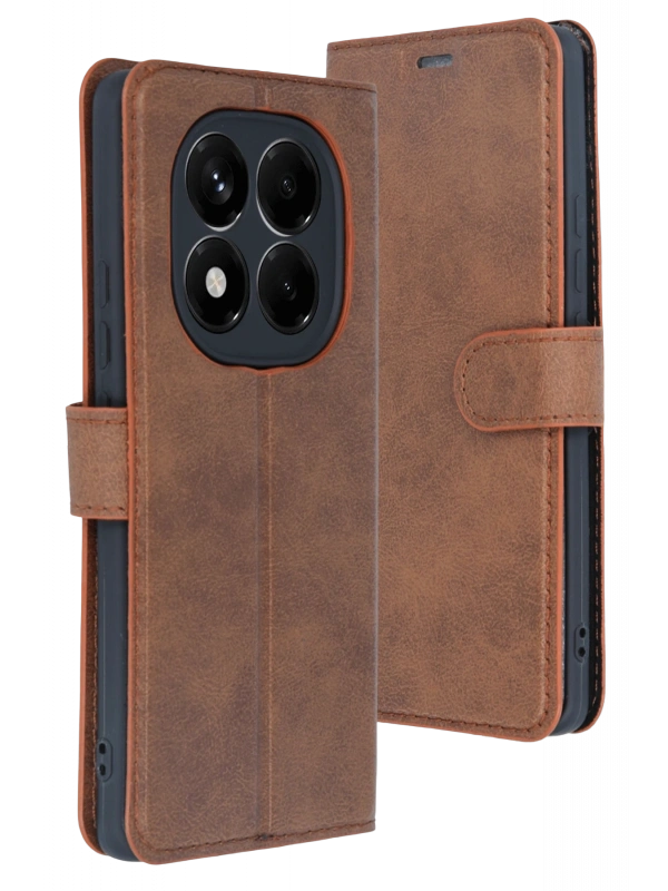 Newface Xiaomi Redmi Note 15 Pro 4G Trend S Plus Kapaklı Kılıf - Taba