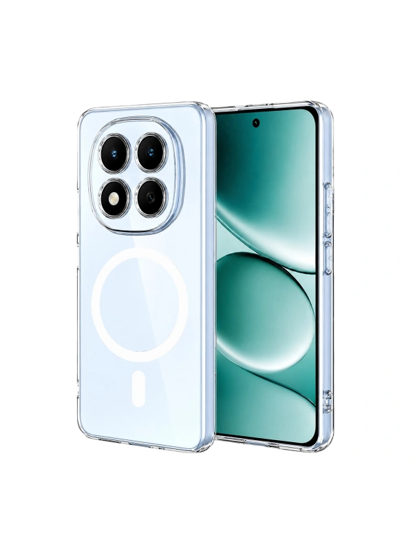 Newface Xiaomi Redmi Note 15 Pro 5G Combo Sert Şeffaf Magsafe Kapak - Şeffaf