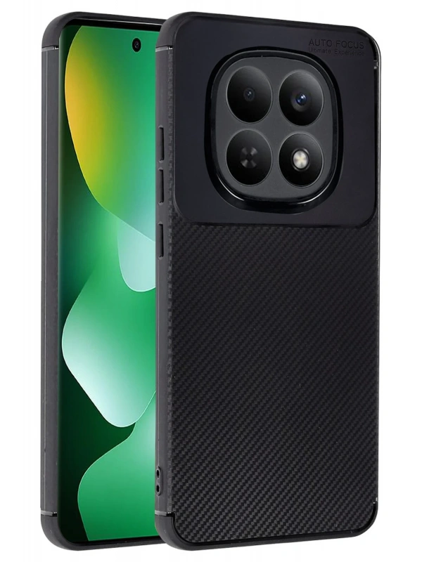 Newface Xiaomi Redmi Note 15 Pro Plus 5G Auto Focus Karbon Kapak - Siyah