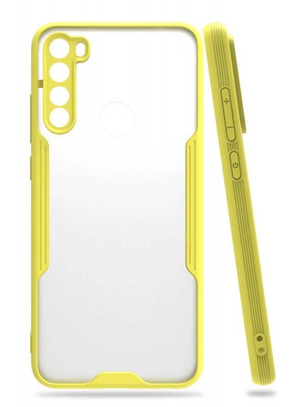 Newface Xiaomi Redmi Note 8 Kılıf Platin Silikon - Sarı