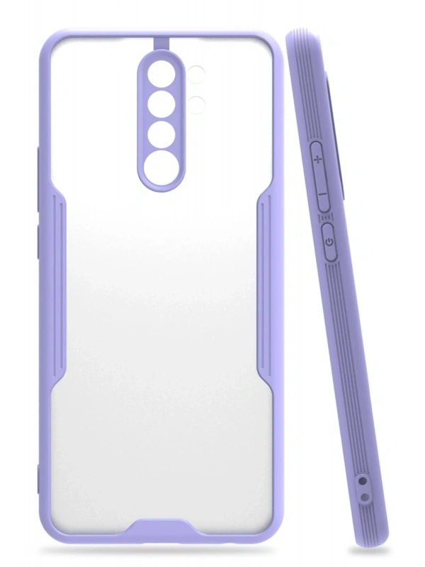 Newface Xiaomi Redmi Note 8 Pro Kılıf Platin Silikon - Lila