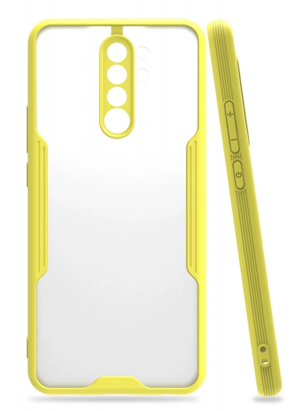 Newface Xiaomi Redmi Note 8 Pro Kılıf Platin Silikon - Sarı